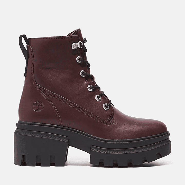Timberland Everleigh 6 Inch Boot for Women in Burgundy